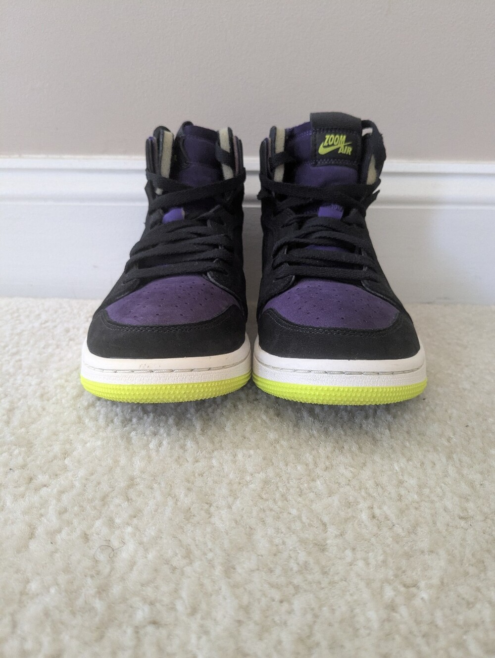 Nike Air Jordan 1 High Zoom 'Halloween' Shoes Women's Black Size 8